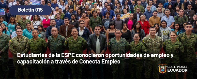 Estudiantes de la ESPE conocieron oportunidades de empleo y capacitación a través de Conecta Empleo